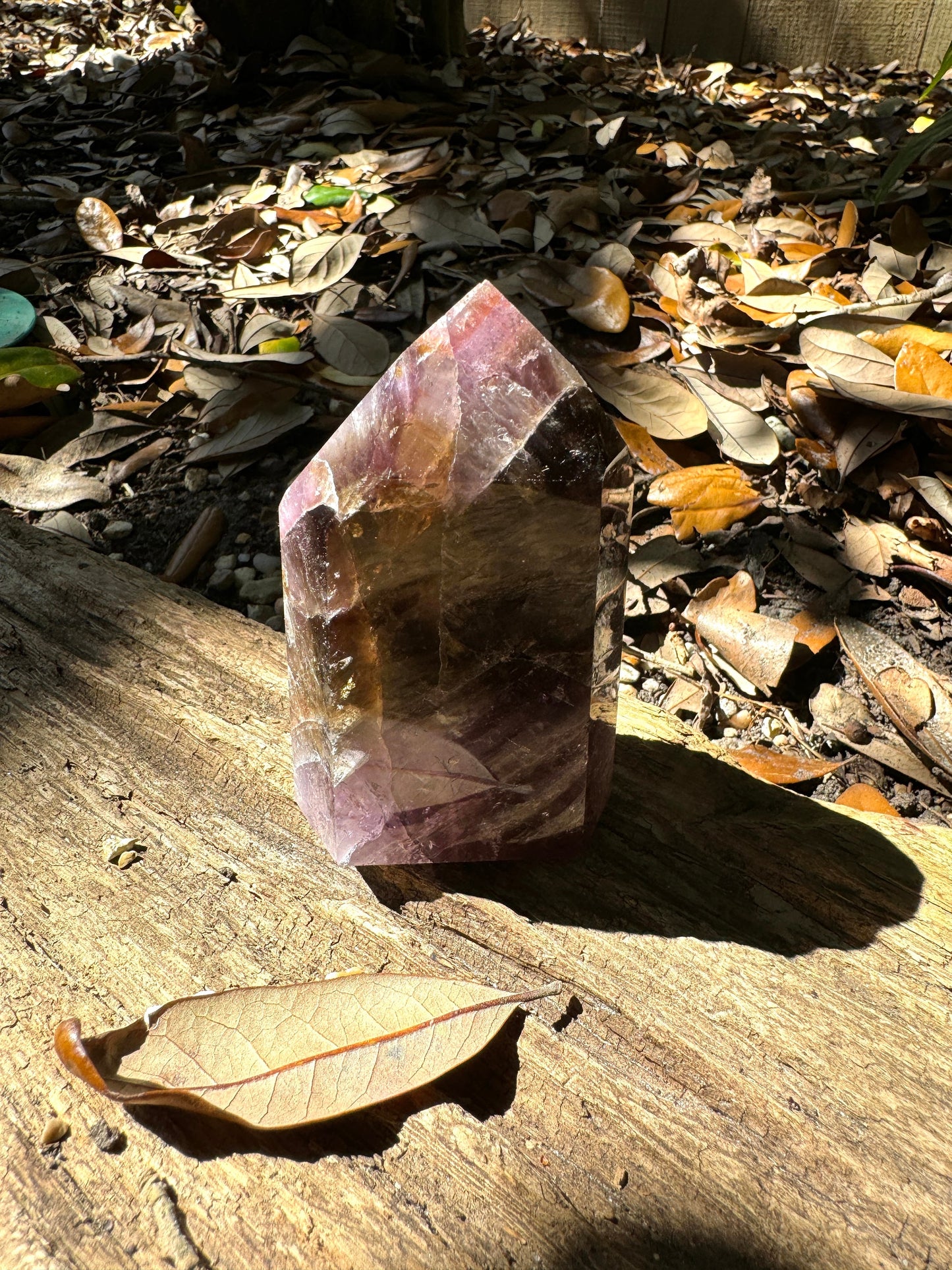 Polished Amethyst Super 7 Melody Stone Quartz Point 222g Specimen From Minas Gerais Brazil