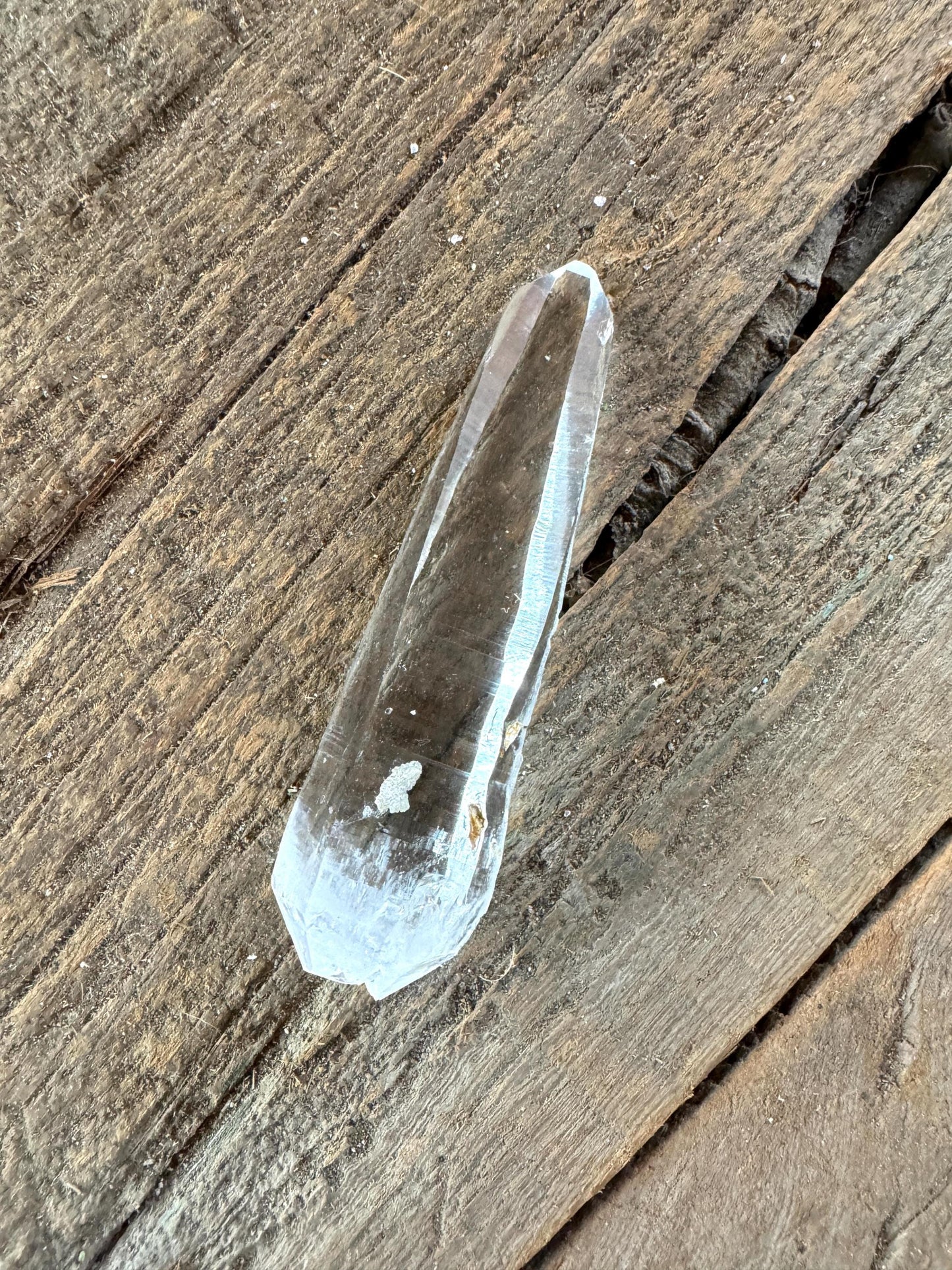 Stunning Columbian Lemurian Optical Quartz Point Mineral Specimen