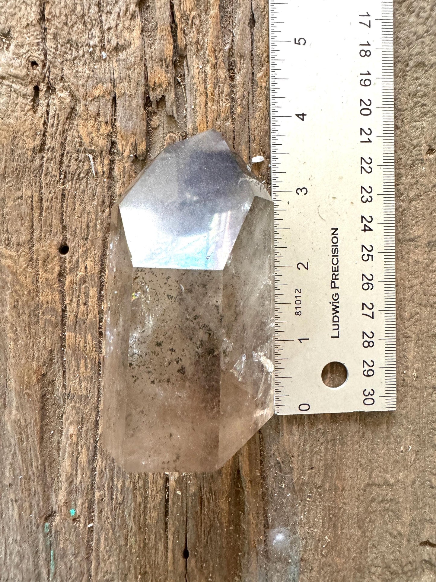Beautiful 288.4g Brazilian Green Chlorite Phantom Quartz Polished Point Specimen Metaphysical, Healing, Pagan, Wicca, Collection