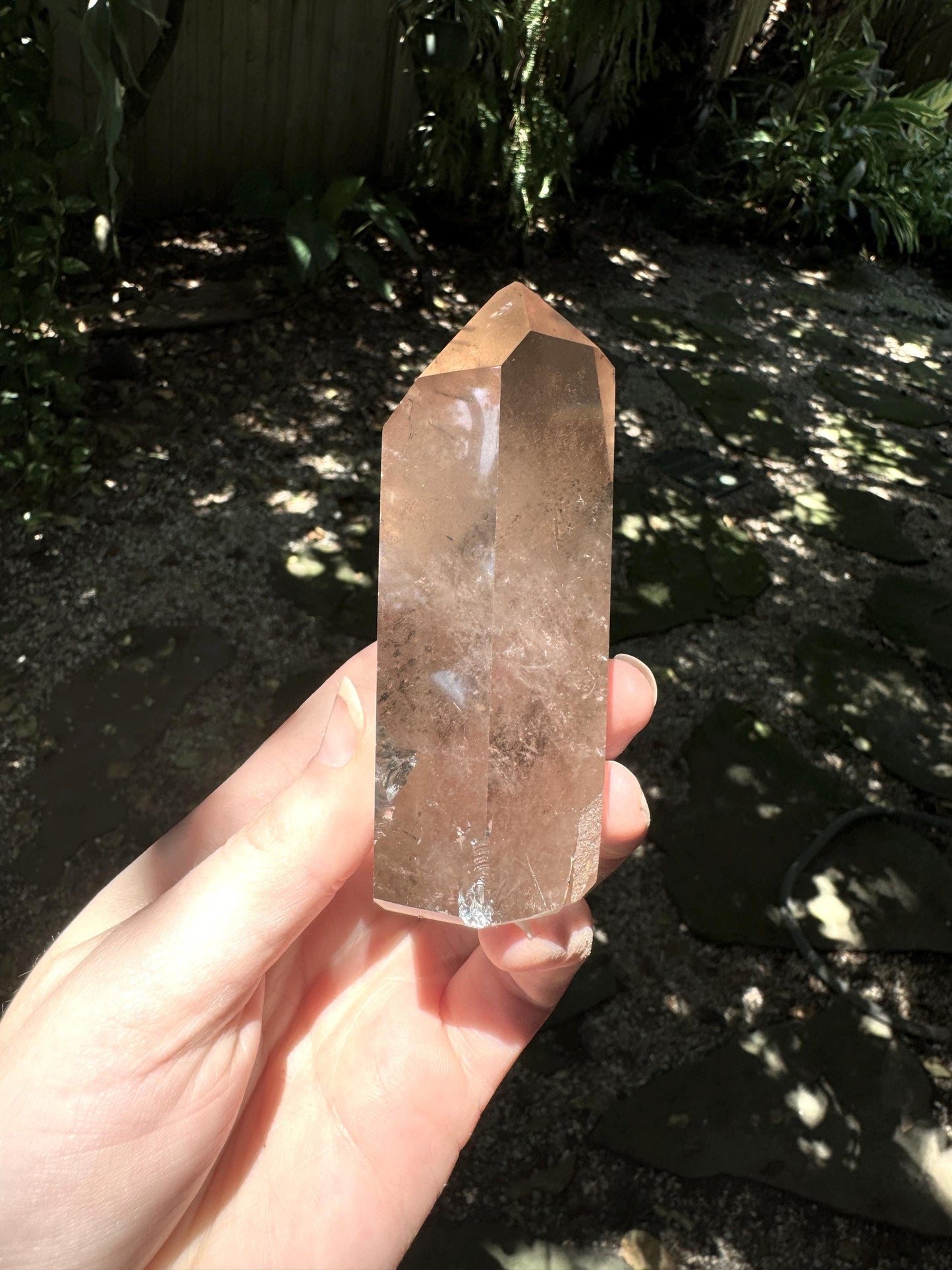 Beautiful 288.4g Brazilian Green Chlorite Phantom Quartz Polished Point Specimen Metaphysical, Healing, Pagan, Wicca, Collection