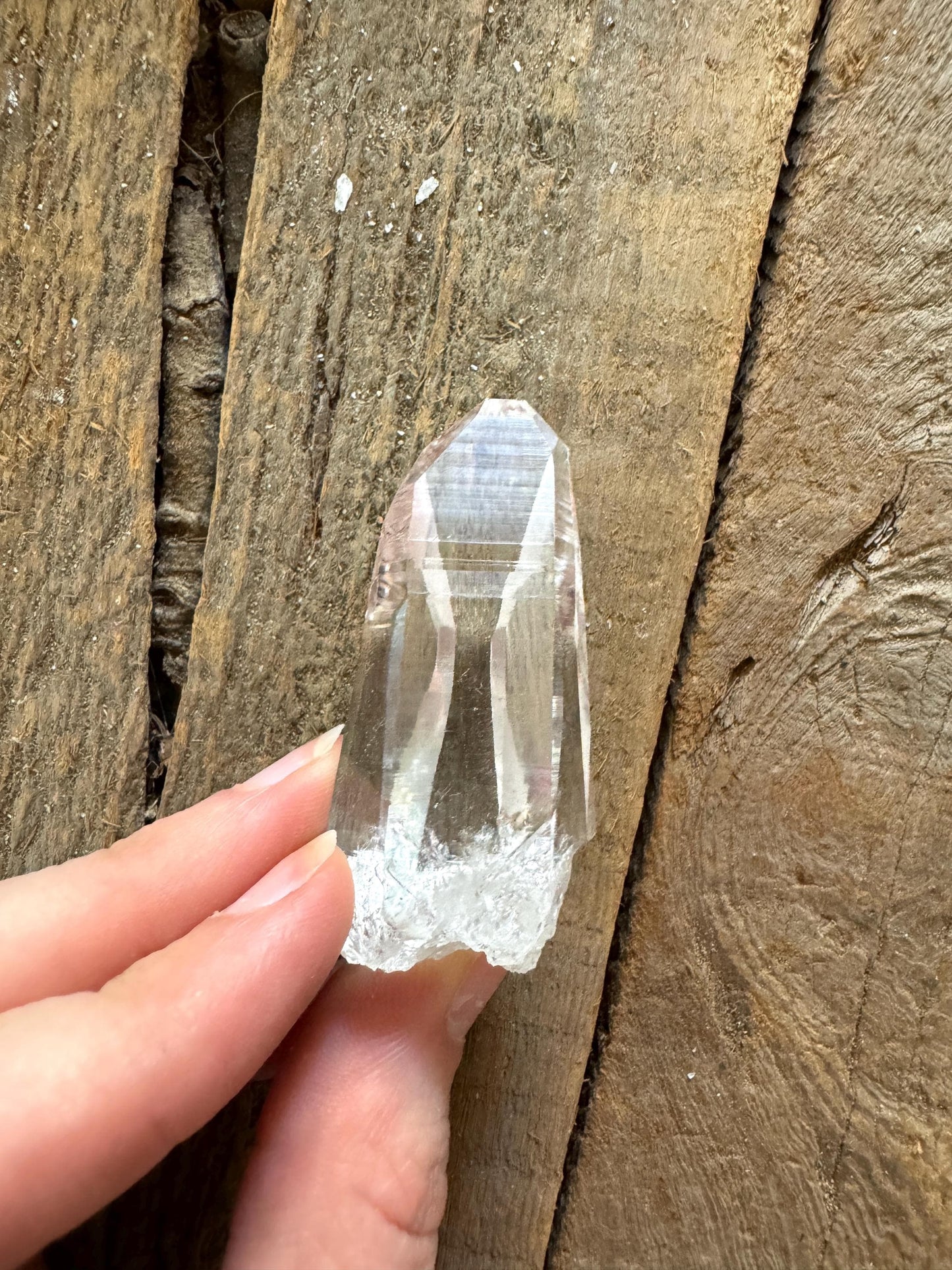 Stunning Columbian Lemurian Optical Quartz Point with Phantom Specimen 41.4g Mineral Crystal