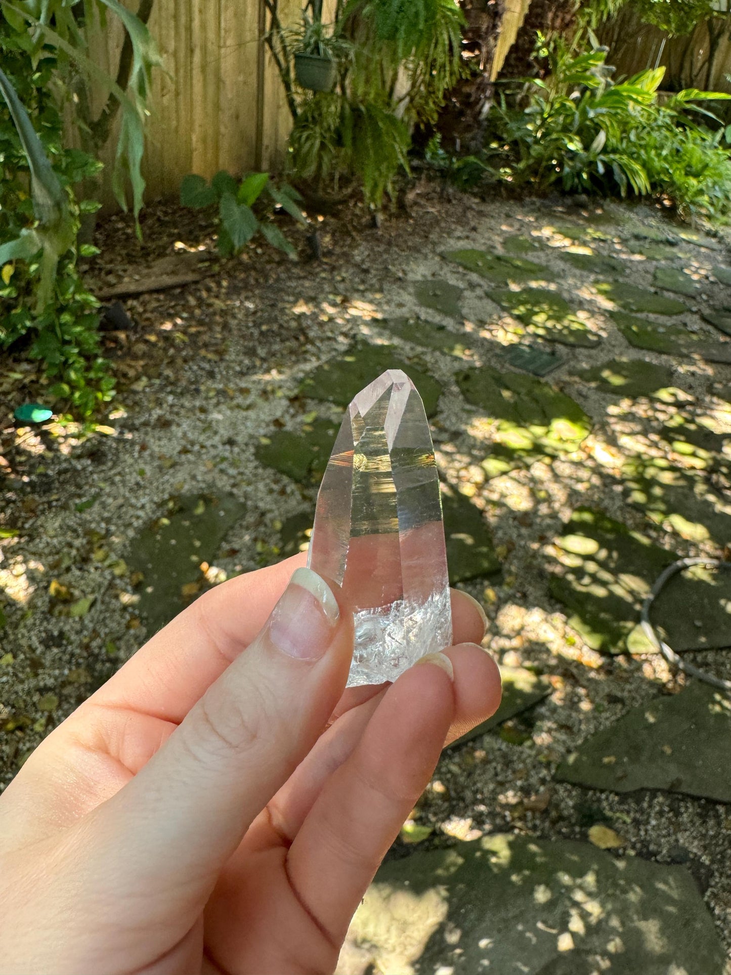 Stunning Columbian Lemurian Optical Quartz Point with Phantom Specimen 41.4g Mineral Crystal