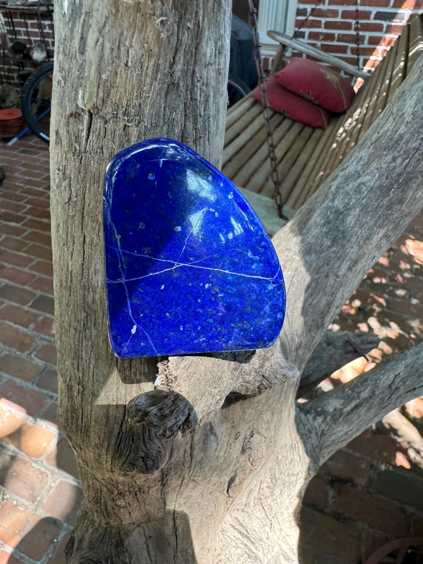 Polished Lapis Lazuli Freestanding Specimen 144g From Afghanistan Display
