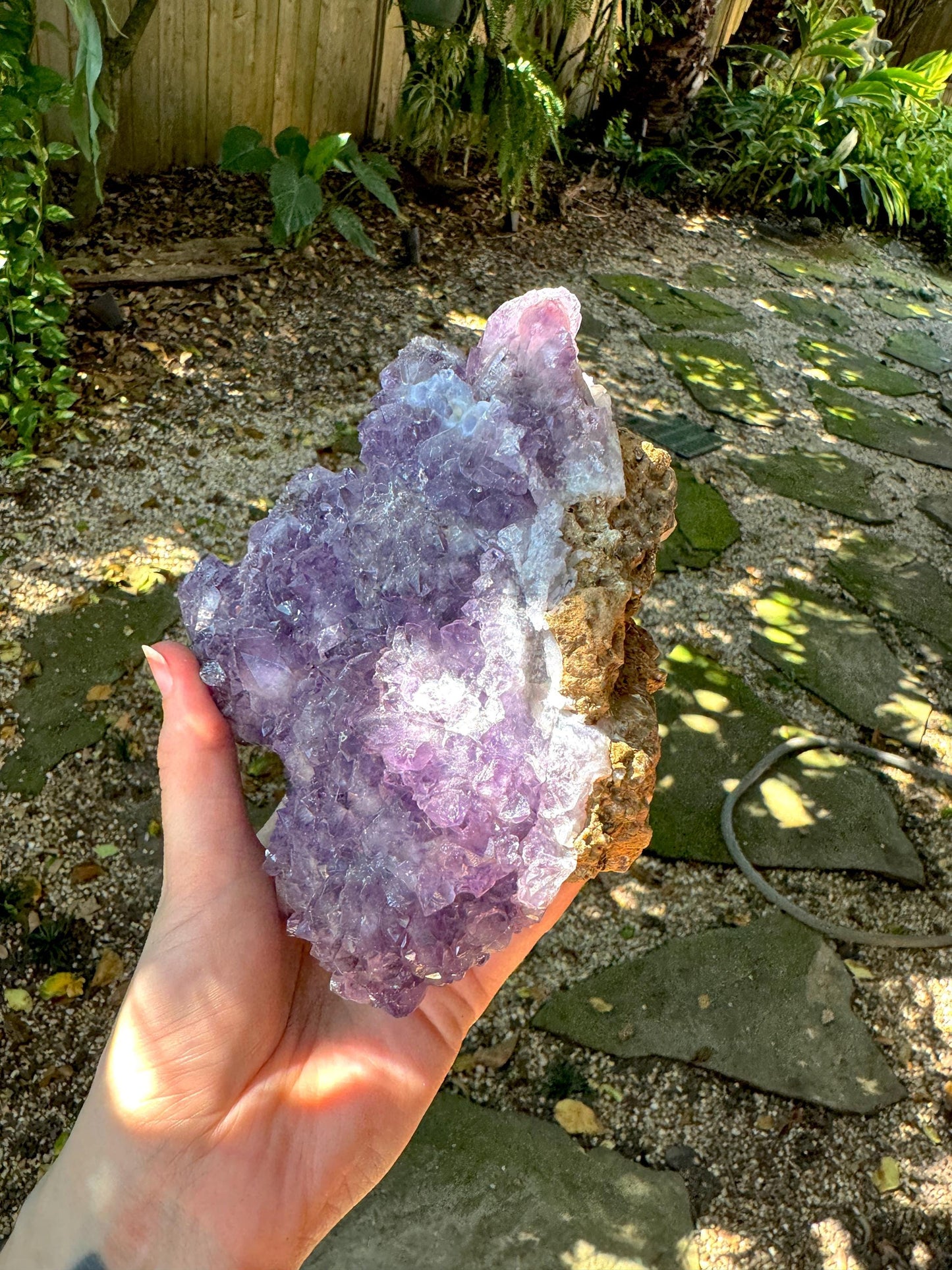 Beautiful Purple Amethyst Cluster Specimen 1.2kg 2lbs 10.6oz from Brazil Mineral Crystal