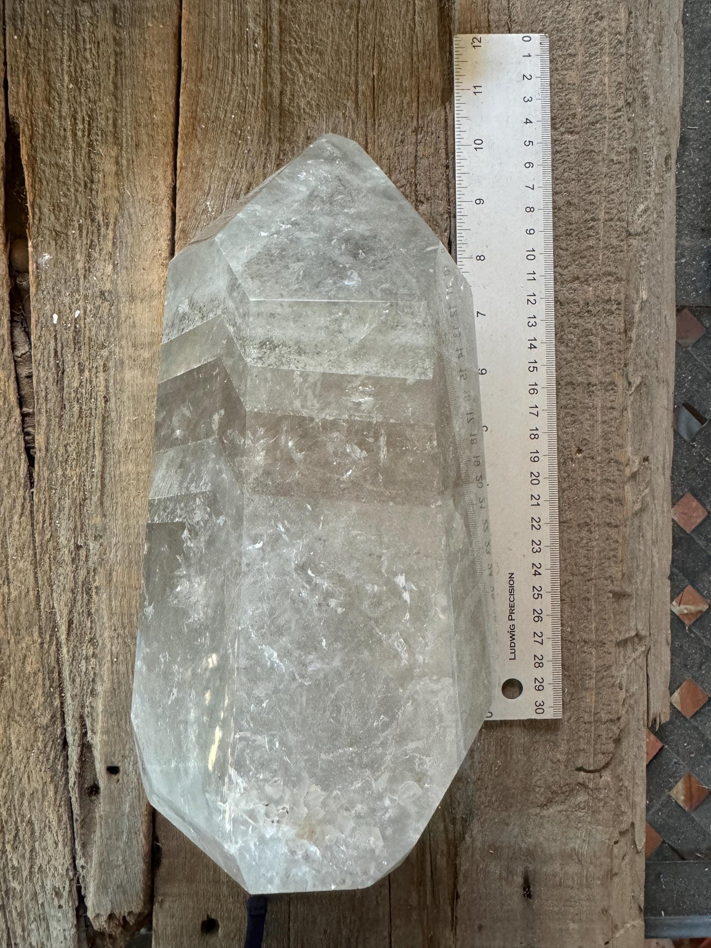 Extra Large Polished Brazilian Lodolite Phantom Quartz 4.94kg 10lbs15.5oz Specimen Minas Gerais Crystals Minerals
