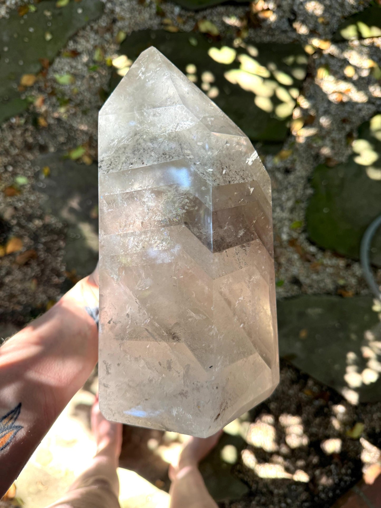 Extra Large Polished Brazilian Lodolite Phantom Quartz 4.94kg 10lbs15.5oz Specimen Minas Gerais Crystals Minerals