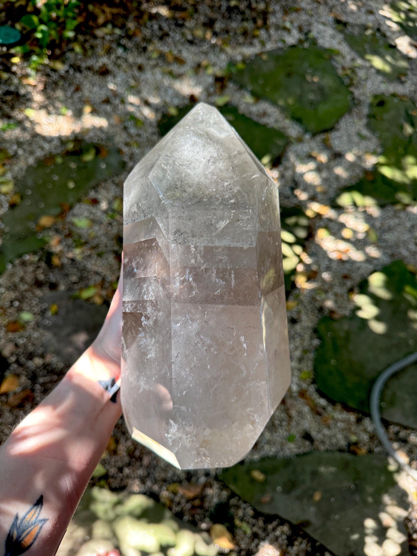 Extra Large Polished Brazilian Lodolite Phantom Quartz 4.94kg 10lbs15.5oz Specimen Minas Gerais Crystals Minerals