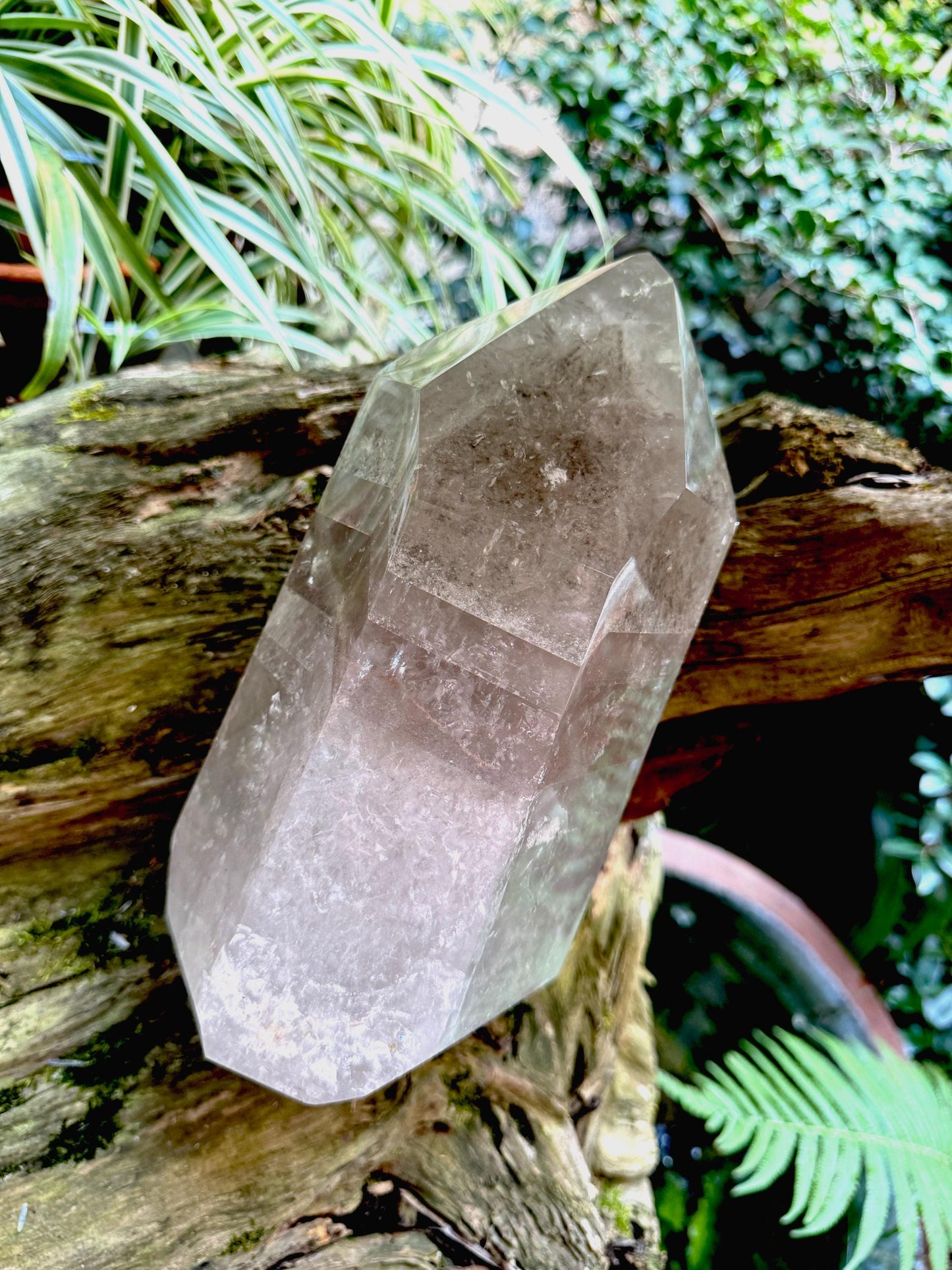 Extra Large Polished Brazilian Lodolite Phantom Quartz 4.94kg 10lbs15.5oz Specimen Minas Gerais Crystals Minerals