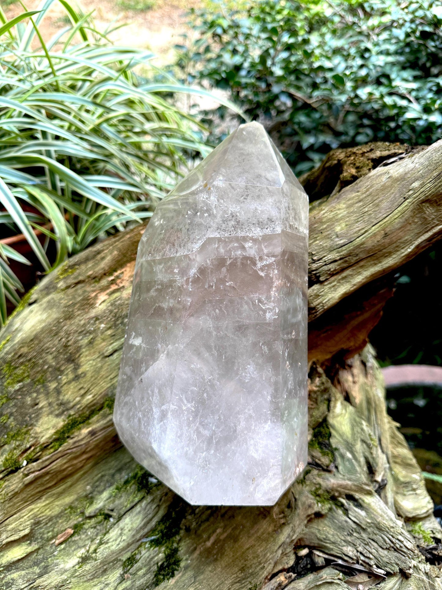 Extra Large Polished Brazilian Lodolite Phantom Quartz 4.94kg 10lbs15.5oz Specimen Minas Gerais Crystals Minerals