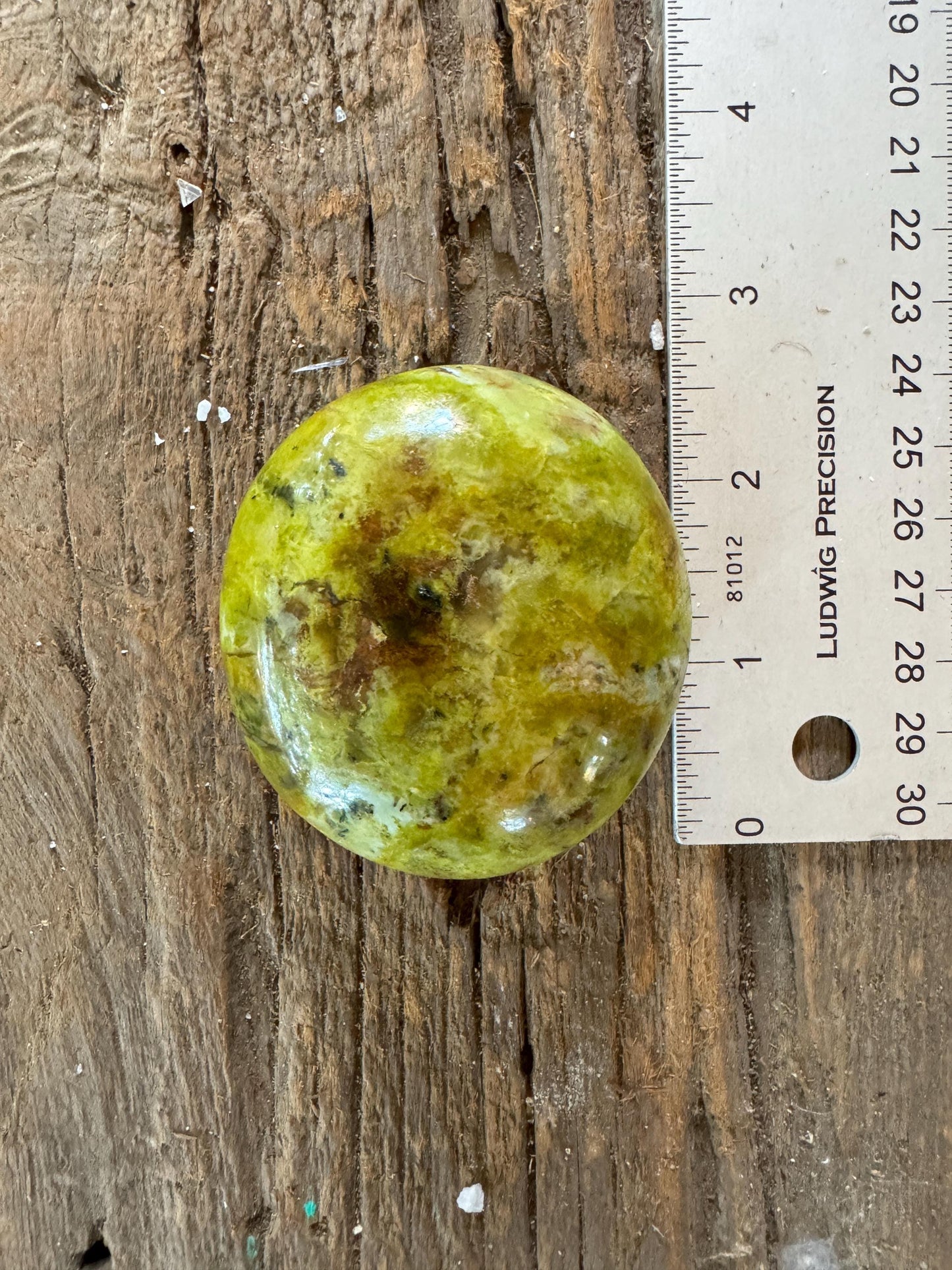 Polished Green Opal Palm Stone From Madagascar, Specimen 139.6g Mineral Crystal