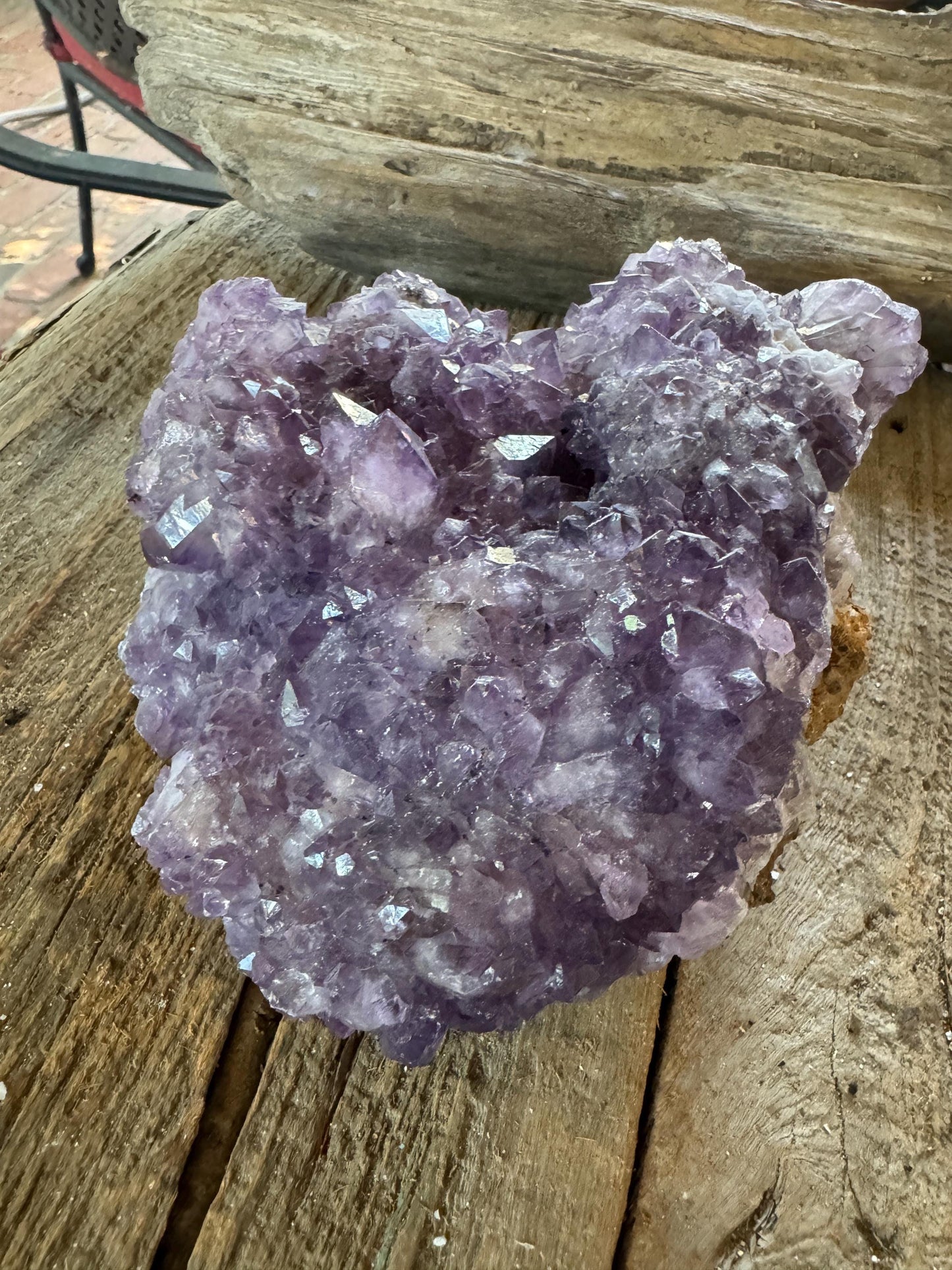 Beautiful Purple Amethyst Cluster Specimen 1.2kg 2lbs 10.6oz from Brazil Mineral Crystal