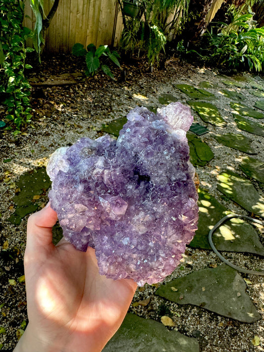 Beautiful Purple Amethyst Cluster Specimen 1.2kg 2lbs 10.6oz from Brazil Mineral Crystal