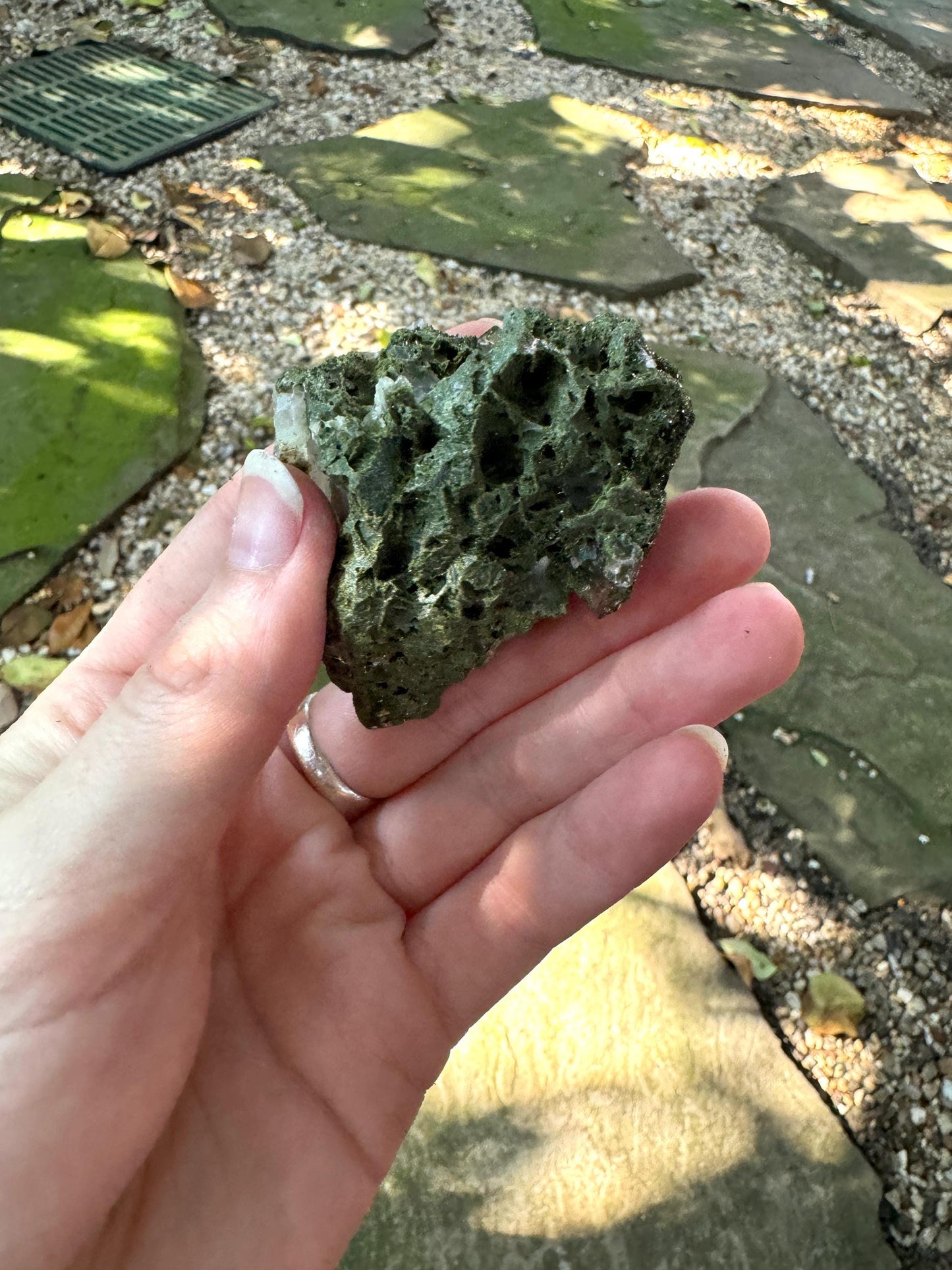 Epidote and Quartz Raw Crystal Specimen 71.1g, From Hakkari, Turkey Mineral Crystal