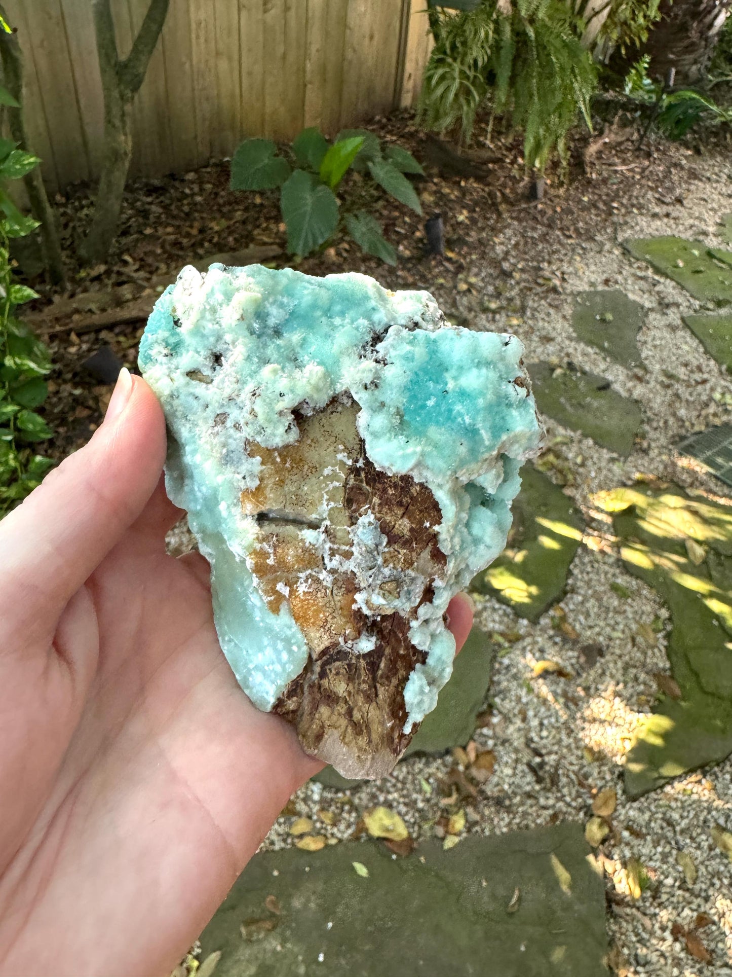 Raw Blue Aragonite Specimen From Afghanistan 283.9g Crystal Mineral