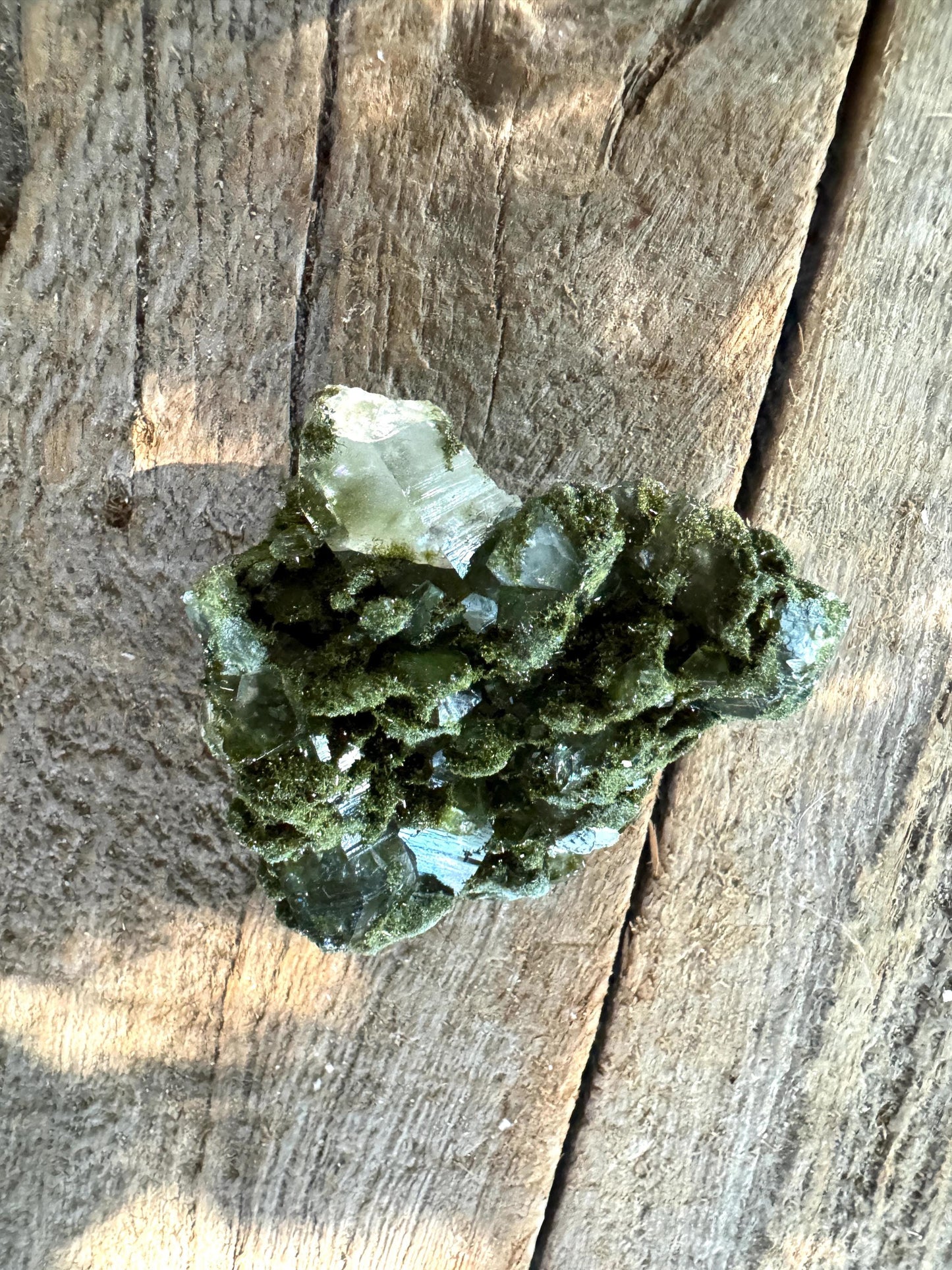 Epidote and Quartz Raw Crystal Specimen 71.1g, From Hakkari, Turkey Mineral Crystal