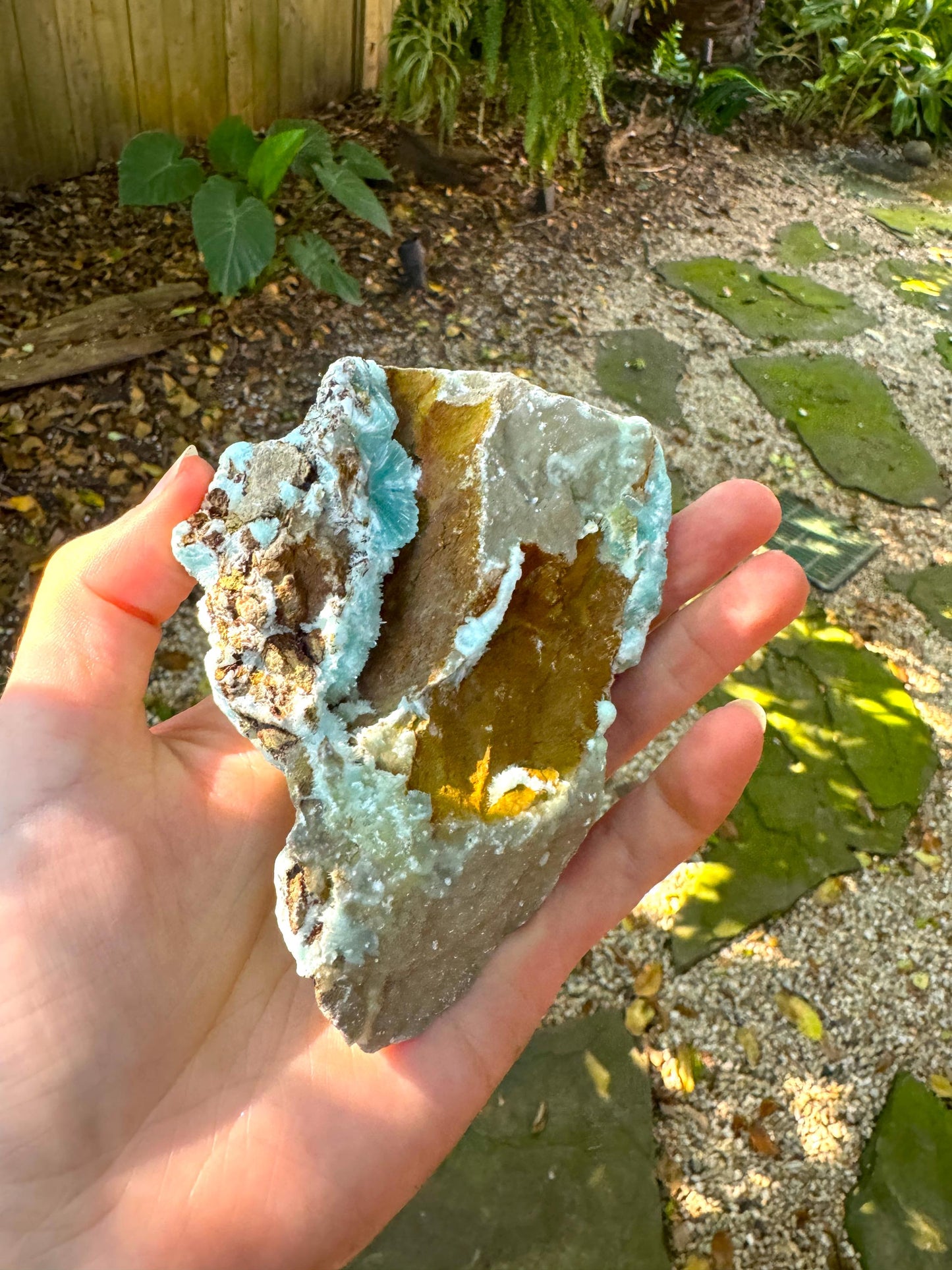 Raw Blue Aragonite Specimen From Afghanistan 283.9g Crystal Mineral