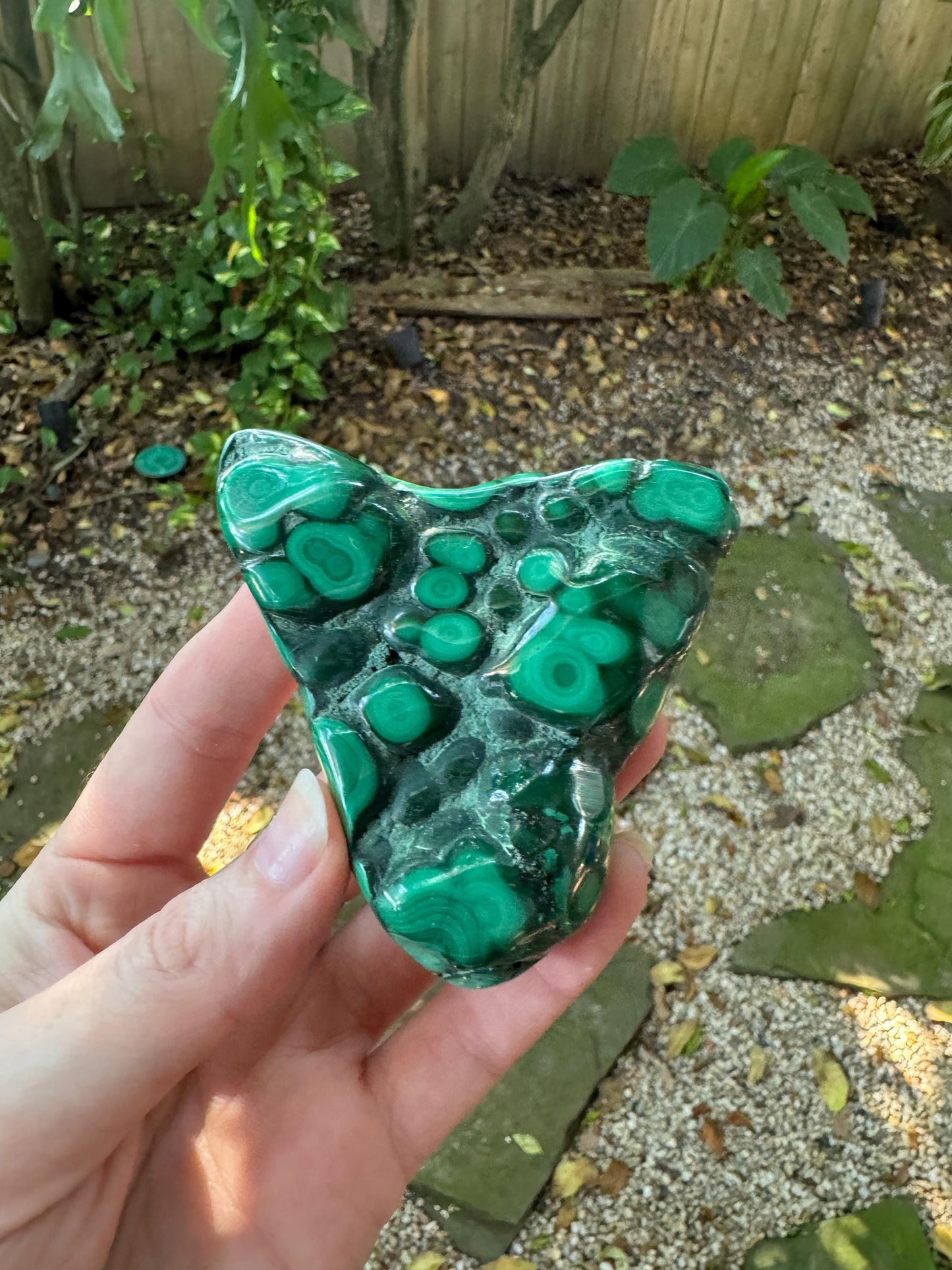 Lovely Polished Malachite Specimen from The Congo 167.2g Mineral Crystal