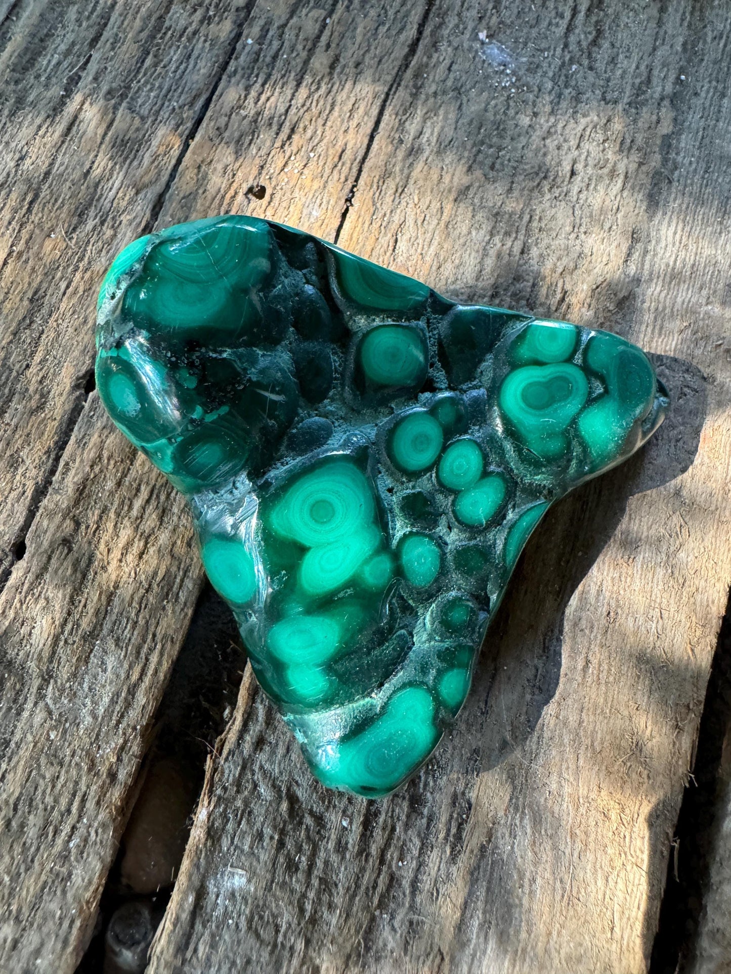 Lovely Polished Malachite Specimen from The Congo 167.2g Mineral Crystal