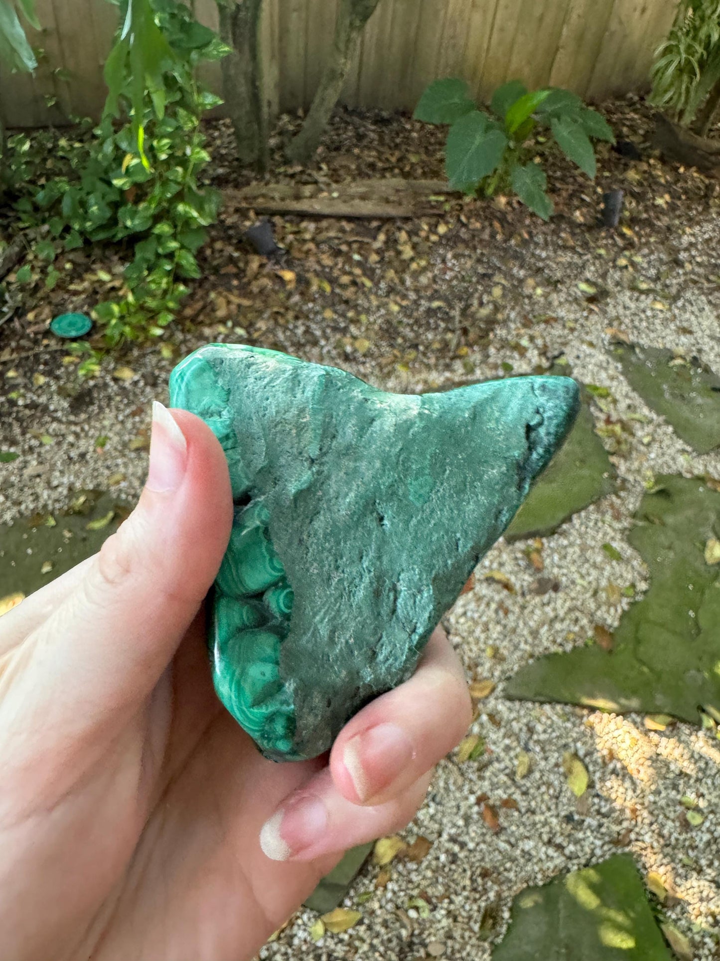 Lovely Polished Malachite Specimen from The Congo 167.2g Mineral Crystal