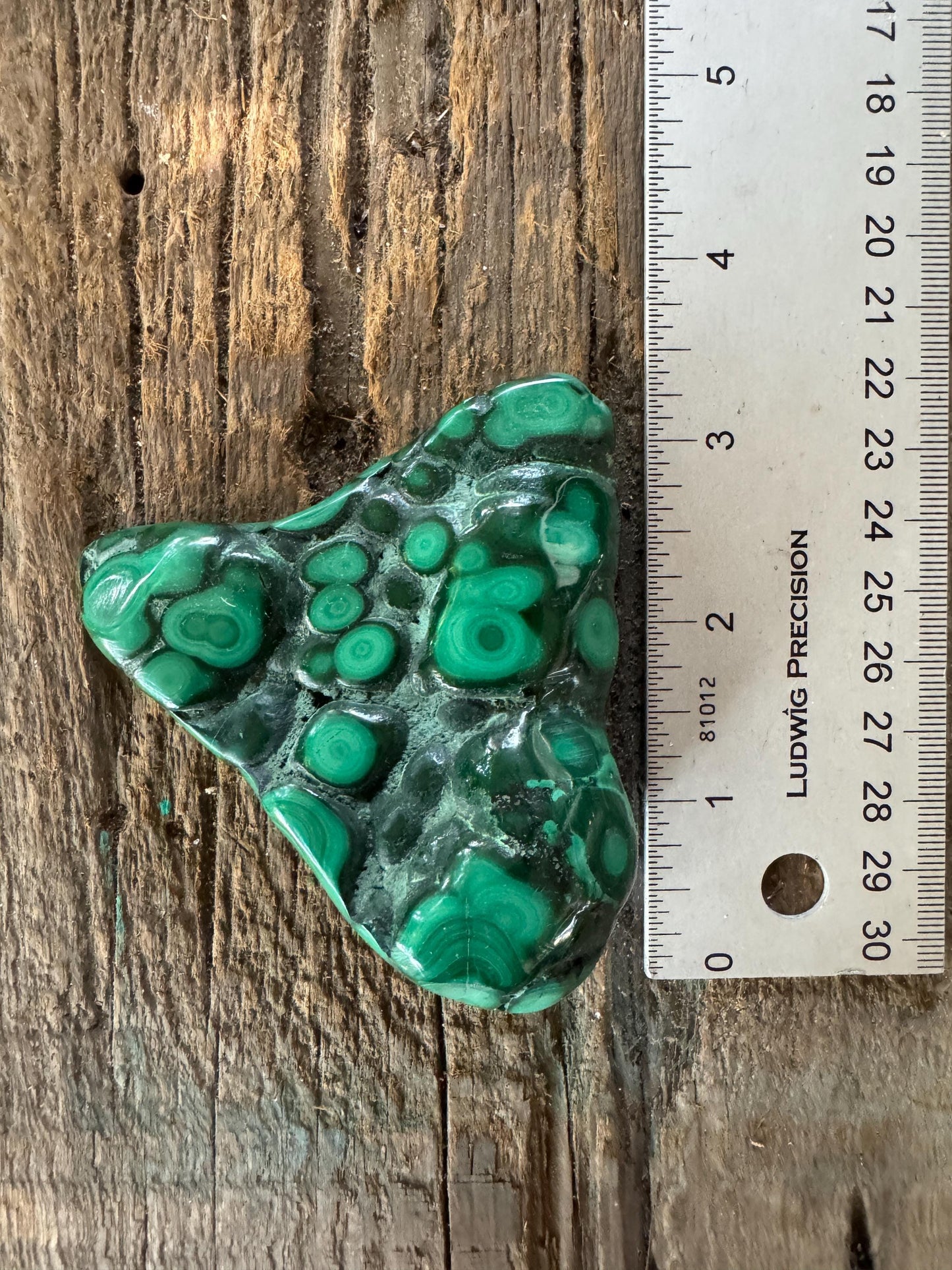 Lovely Polished Malachite Specimen from The Congo 167.2g Mineral Crystal