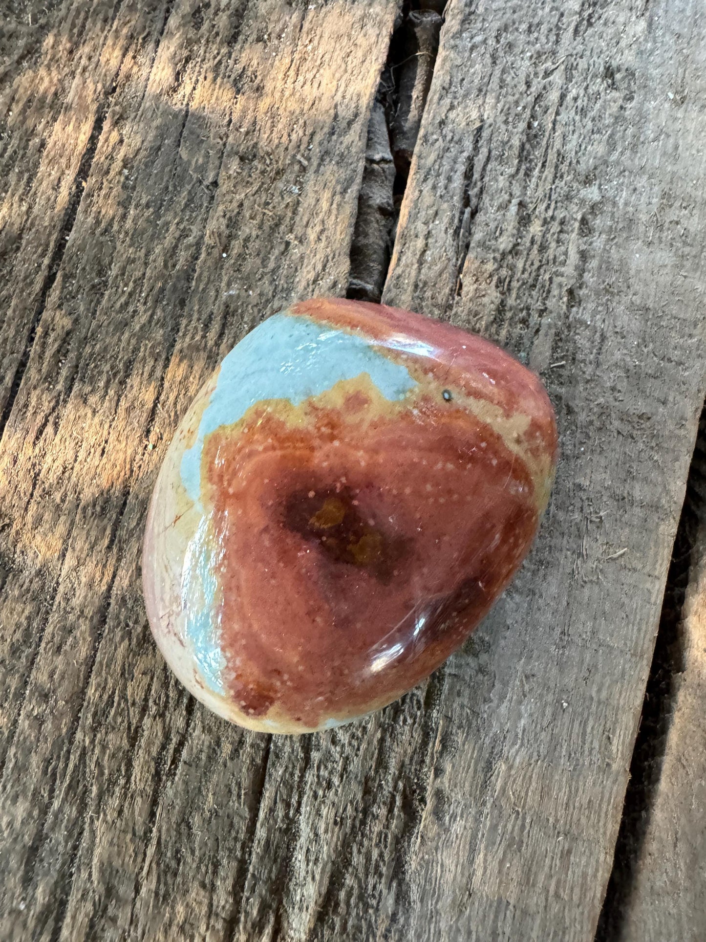 Polychrome Jasper Palm Stone/Gallete 125.2g Beautiful Color variations Specimen Minerals Crystals
