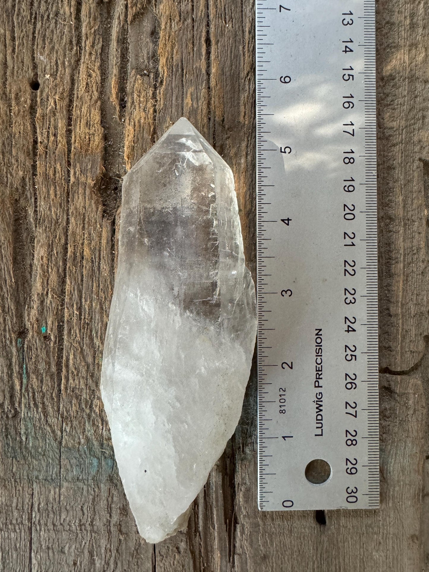 Brazilian Natural Lemuiran Quartz Point Specimen Minas Gerais, Brazil. 249.7g Mineral Crystal *minor tip damage
