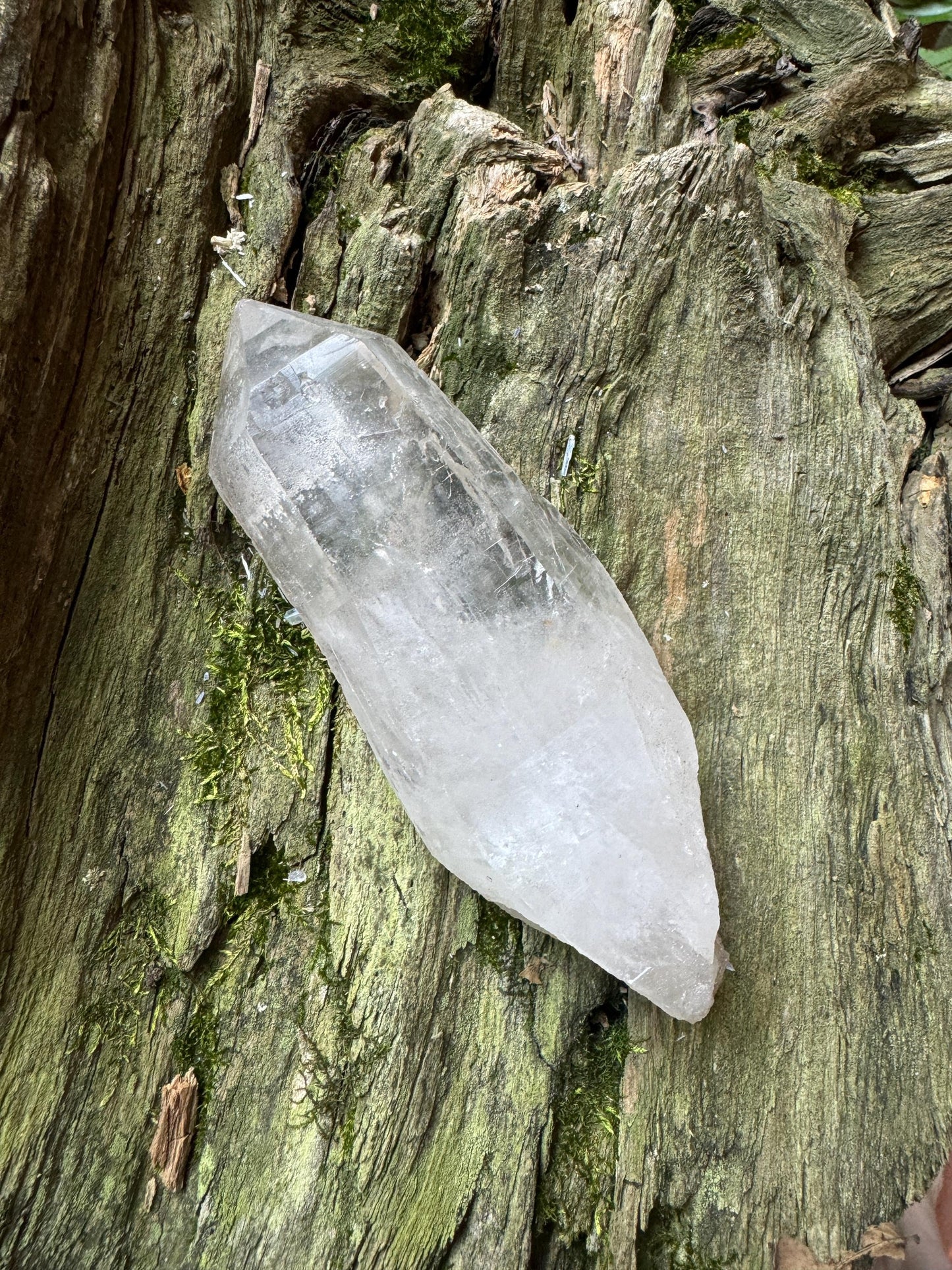 Brazilian Natural Lemuiran Quartz Point Specimen Minas Gerais, Brazil. 249.7g Mineral Crystal *minor tip damage