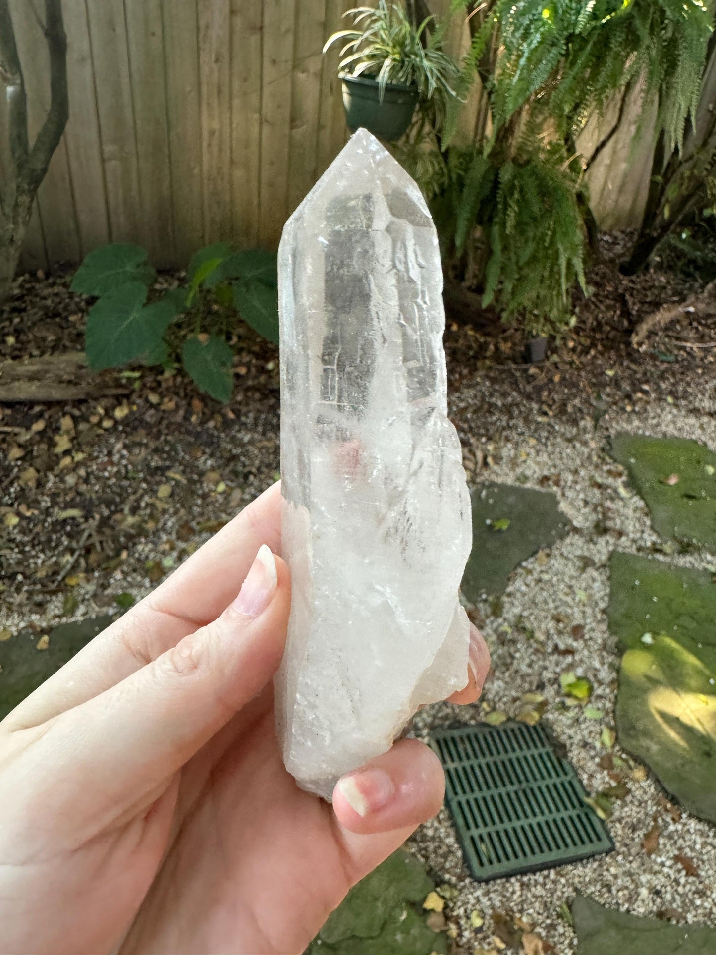 Brazilian Natural Lemuiran Quartz Point Specimen Minas Gerais, Brazil. 249.7g Mineral Crystal *minor tip damage