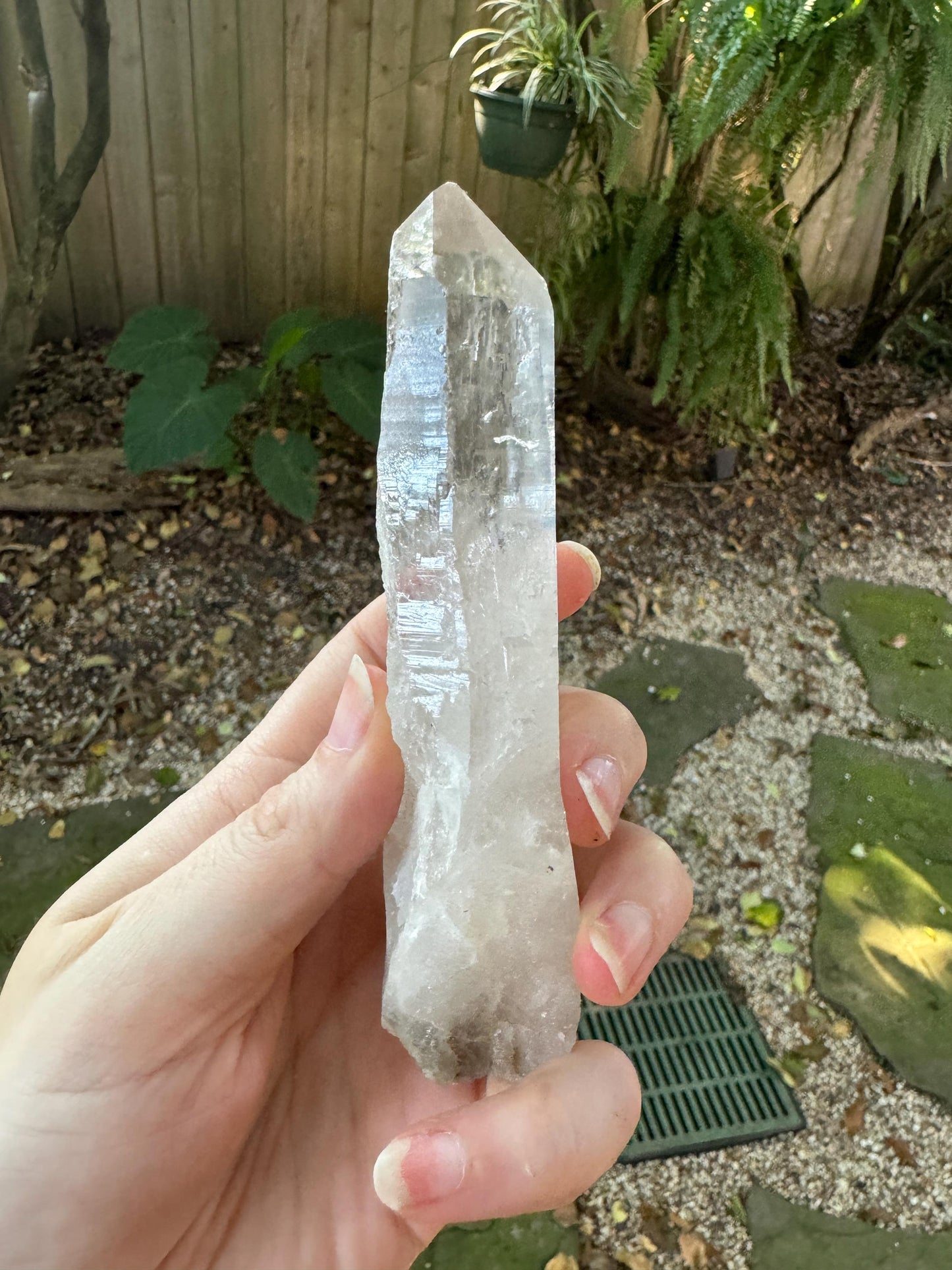 Brazilian Natural Lemuiran Quartz Point Specimen Minas Gerais, Brazil. 249.7g Mineral Crystal *minor tip damage