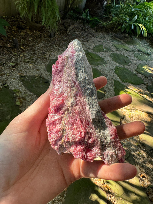Beautiful Natural Rhodonite Specimen 432g From Minas Gerais Brazil Mineral Crystal