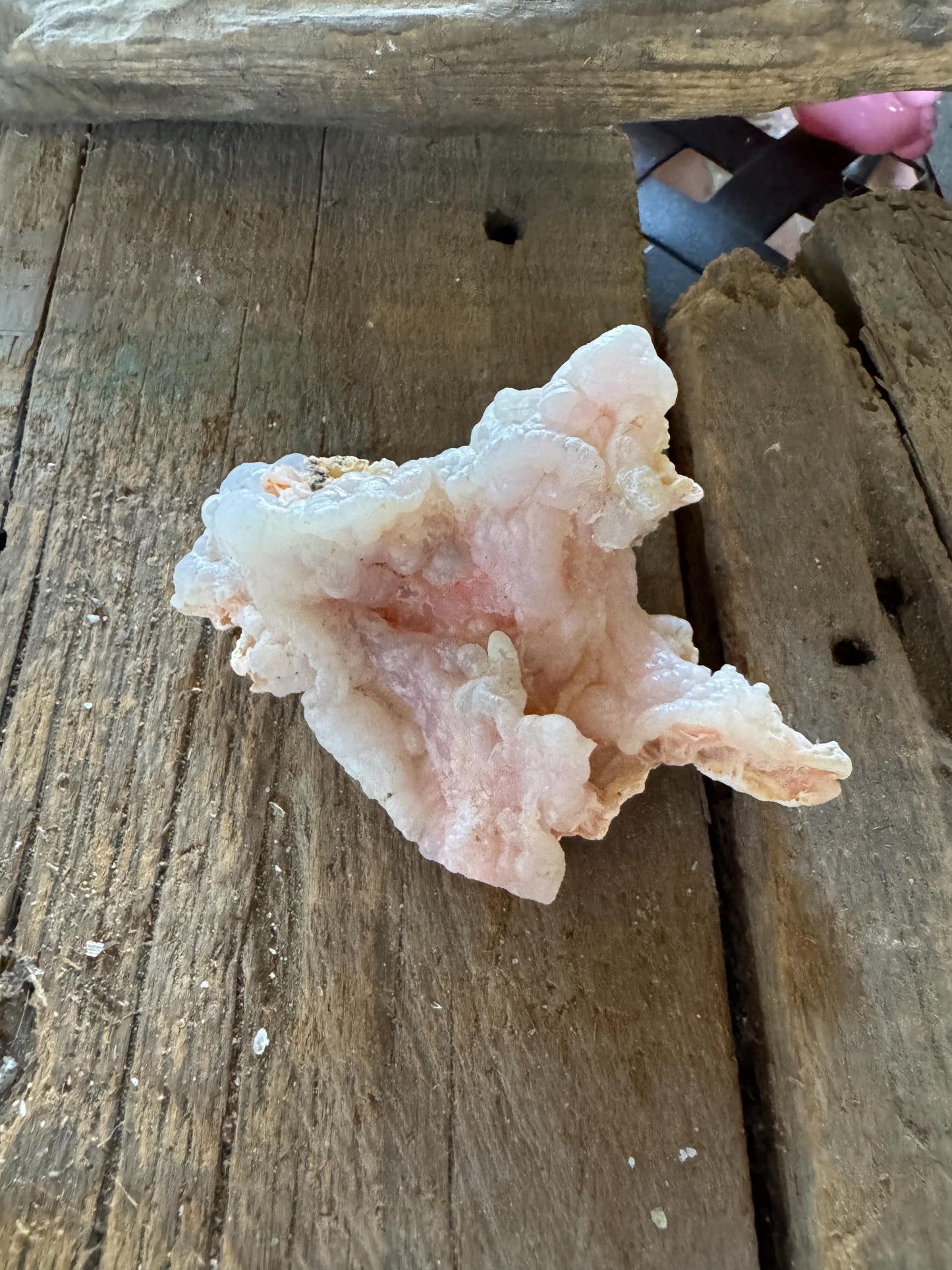 Pink Opal Specimen: Botryoidal Crystal from Ica, Peru 83.2g