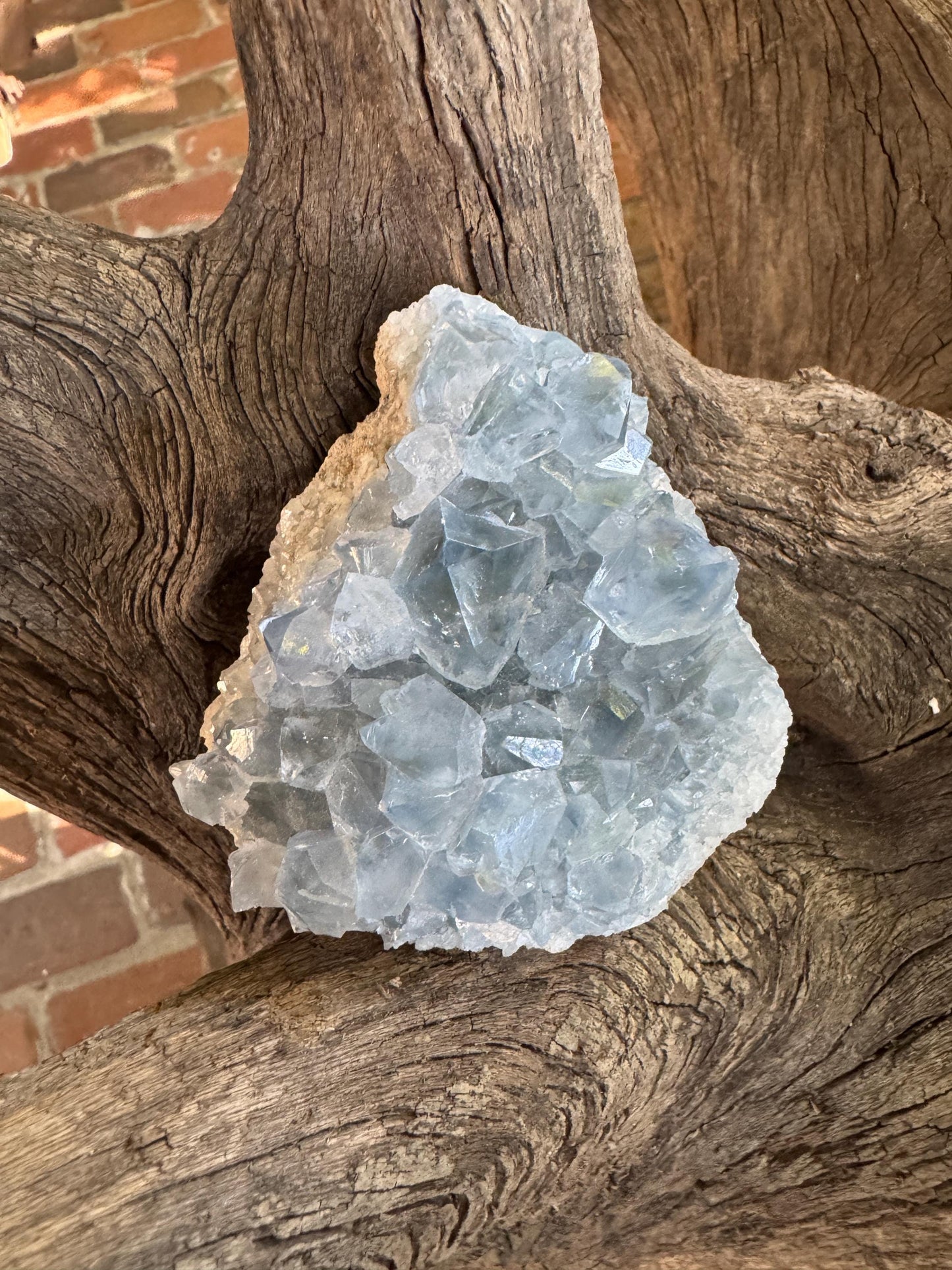 Sparkly Blue Celestine/Celestite Geode 340g Specimen, Madagascar