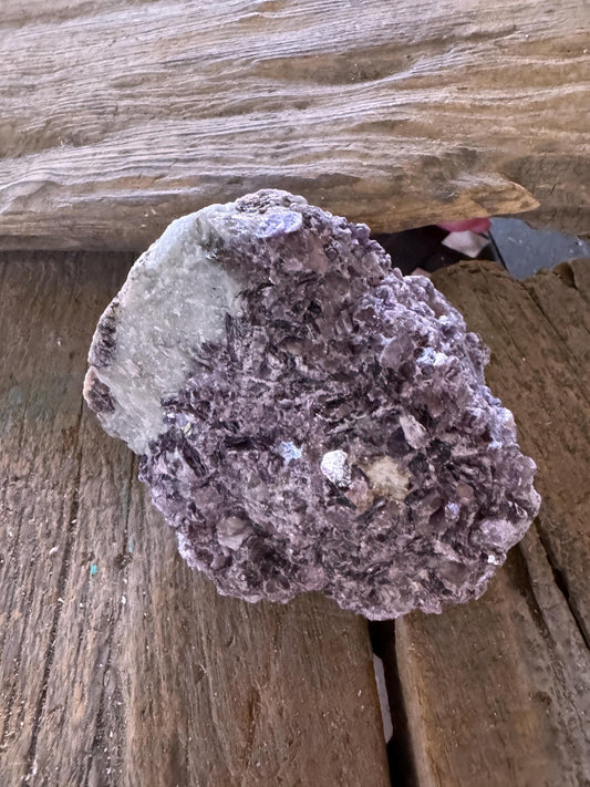 Raw Lepidolite Specimen From Minas Gerais Brazil 428g Lithium Mineral