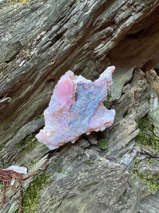 Pink Opal Specimen: Botryoidal Crystal from Ica, Peru 83.2g