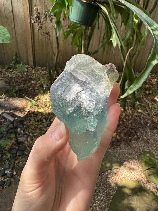 Small Raw Rainbow Fluorite Display Piece 295g From Mexico, Specimen