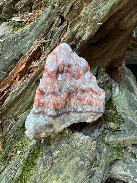 Stunning Tri-Color Calcite Display Specimen from Mexico, 508g 1lb 2oz Raw Crystal