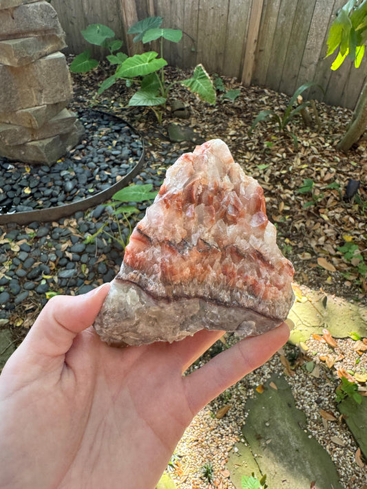 Stunning Tri-Color Calcite Display Specimen from Mexico, 508g 1lb 2oz Raw Crystal