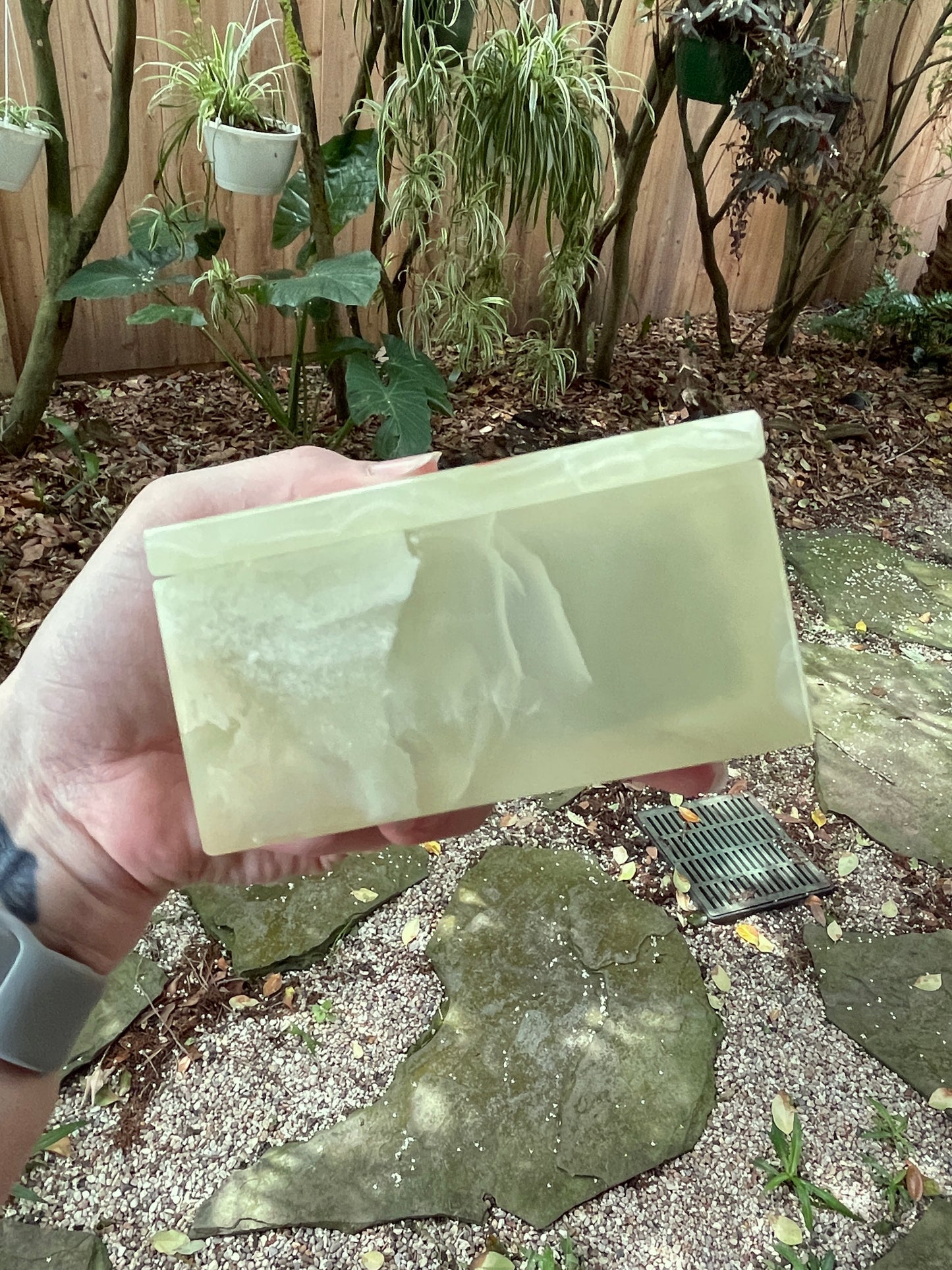 Banded Calcite Hand Made Boxes From Pakistan 600g 1lb 5.20z