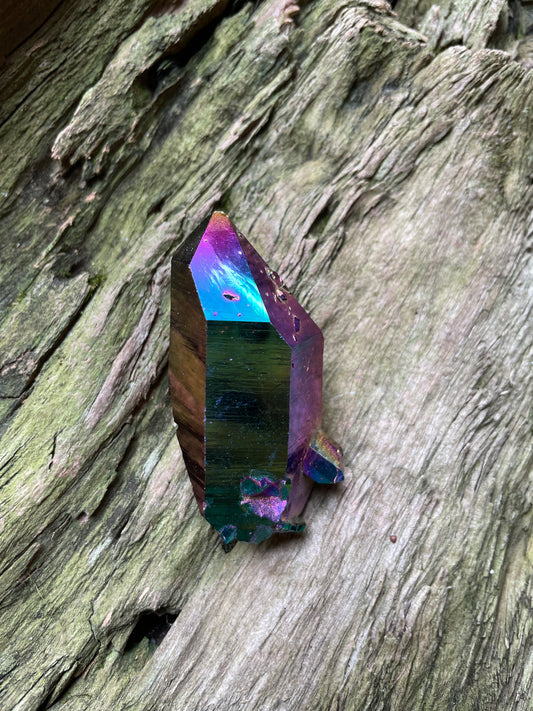 Quality Titanium Aura Quartz Double Terminated Arkansas Quartz Crystals