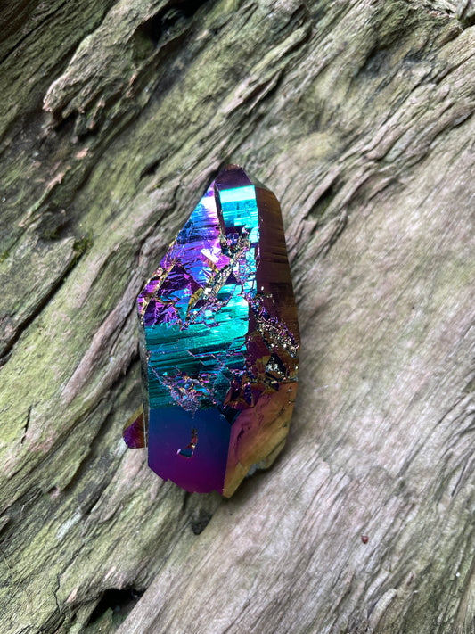 Quality Titanium Aura Quartz Double Terminated Arkansas Quartz Crystals