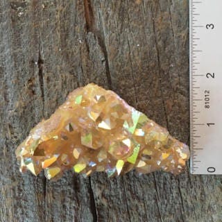 Citrus Blossom Aura Quartz Cluster from Arkansas 93.1g Specimen