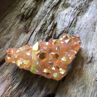 Citrus Blossom Aura Quartz Cluster from Arkansas 93.1g Specimen