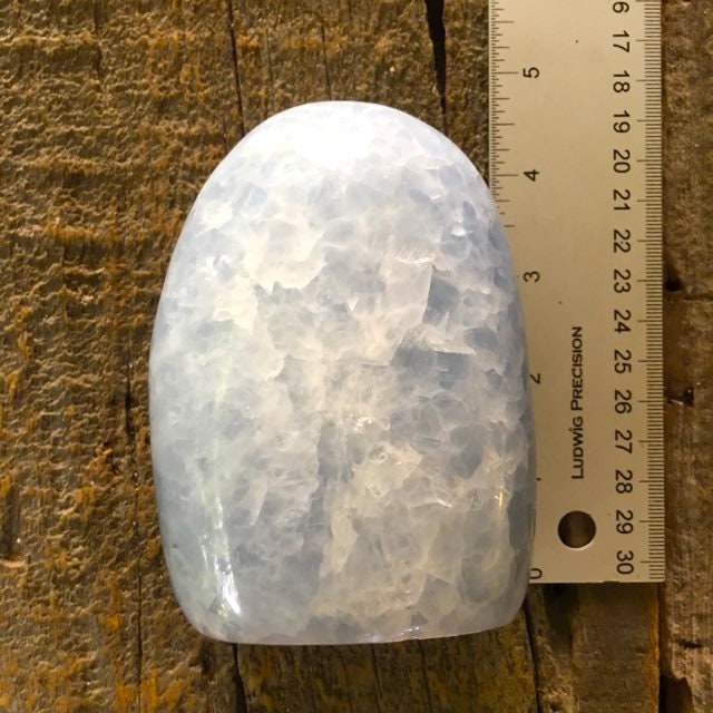 Blue Calcite Free Form From Madagascar 895g