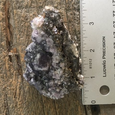 Purple/Green Rogerley Fluorite Crystal Cluster 138g, Diana Marie Mine, England UV reactive and Fluorescent Chakra Reiki Altar