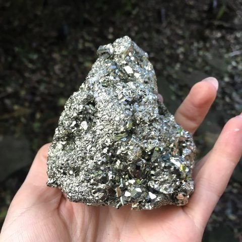 Beautiful Natural Raw Pyrite Crystal Specimen 585g, from Peru