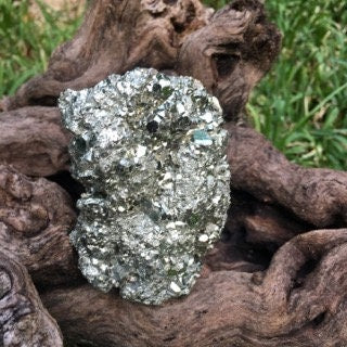 Beautiful Natural Raw Pyrite Crystal Specimen 585g, from Peru