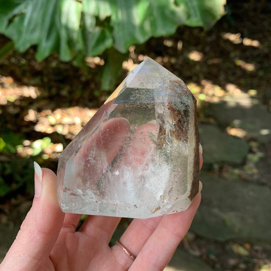 Polished 211.6g Garden/Senic Quartz Point Metaphysical and Healing Properties, Pagan, Wicca