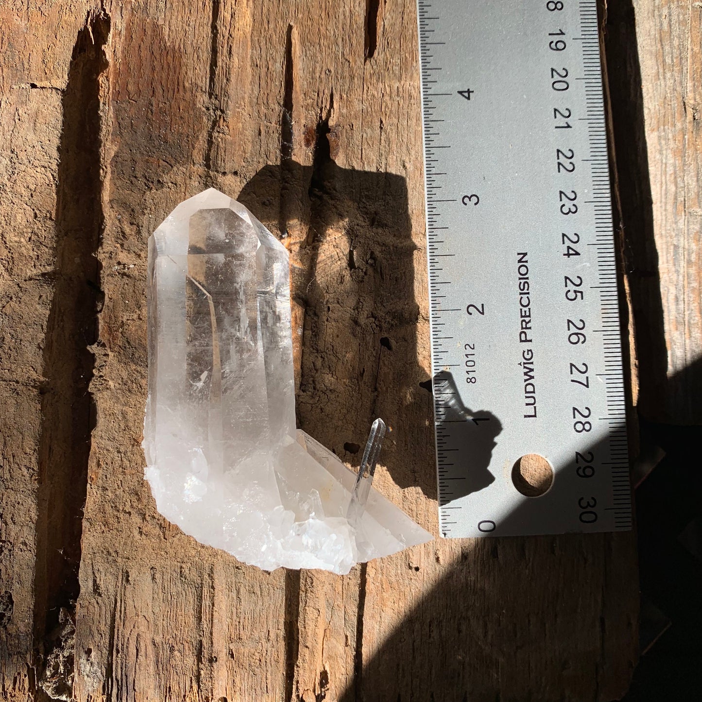 Gorgeous Water Clear Quartz Point From Mount. Ida Montgomery Co, Arkansas 133g Specimen
