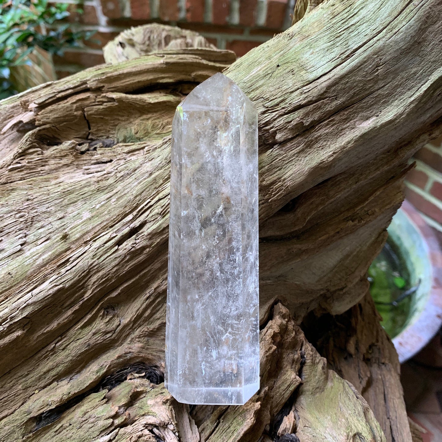 Brazilian Clear Quartz 297g With Iron Inclusions Polished Point Specimen Collection Peace