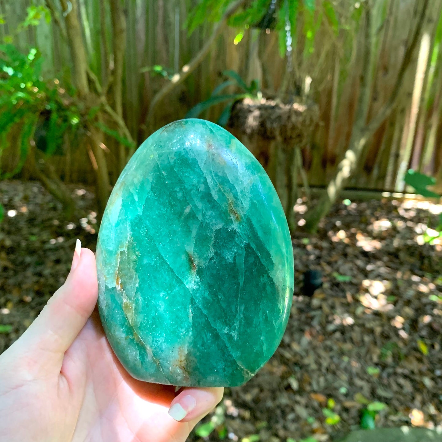 Polished Green Fuchsite Free Form 660g Specimen From Madagascar